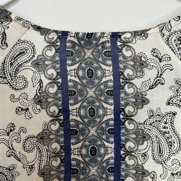 Democracy Boho Peasant Blouse With Tassels Size 1X - Picture 13 of 16